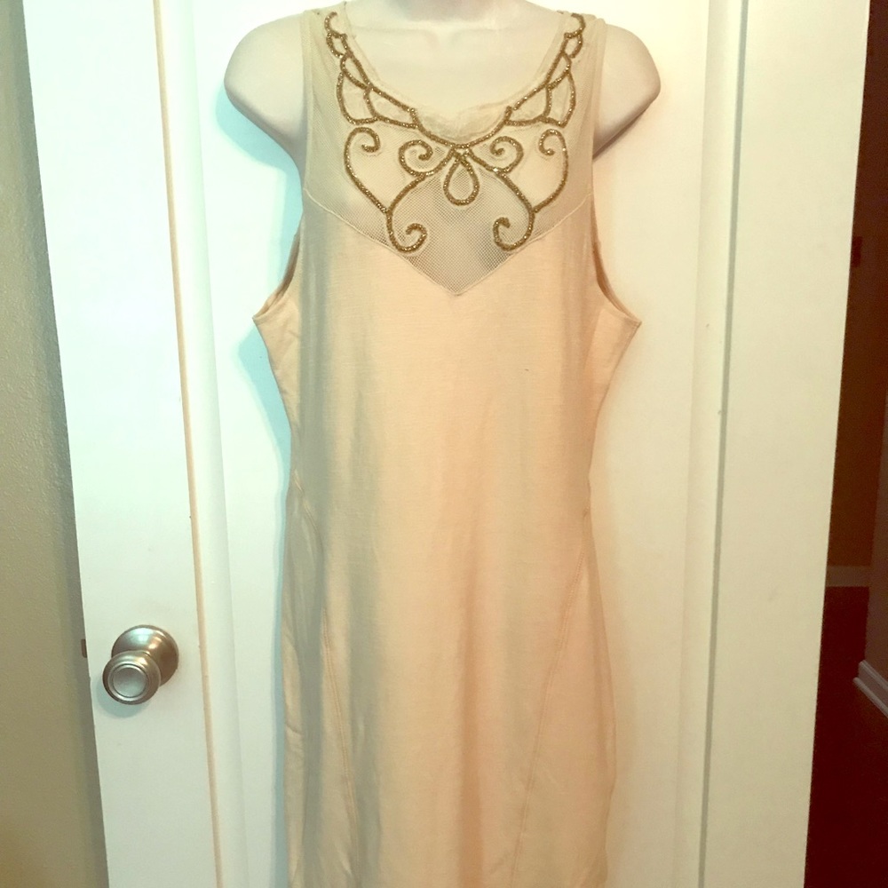 Free People gold sequin dress